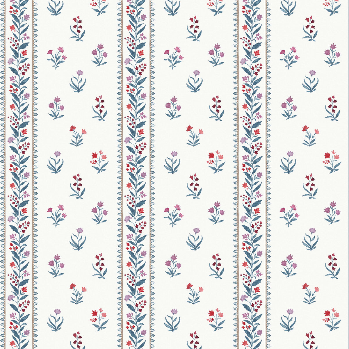 Petit Dapuri Red/Blue — Nina Campbell -kangas