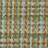 Hadlow Turquoise/Tangerine/Taupe — Nina Campbell stof
