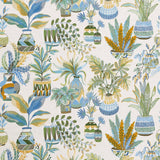 Tudeley Blue/Green/Ochre — Nina Campbell stof
