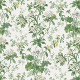 Somerhill Green/White/Chartreuse — Nina Campbell stof