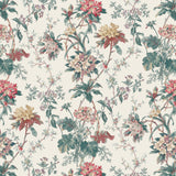 Somerhill Teal/Red/Amethyst — Nina Campbell stof
