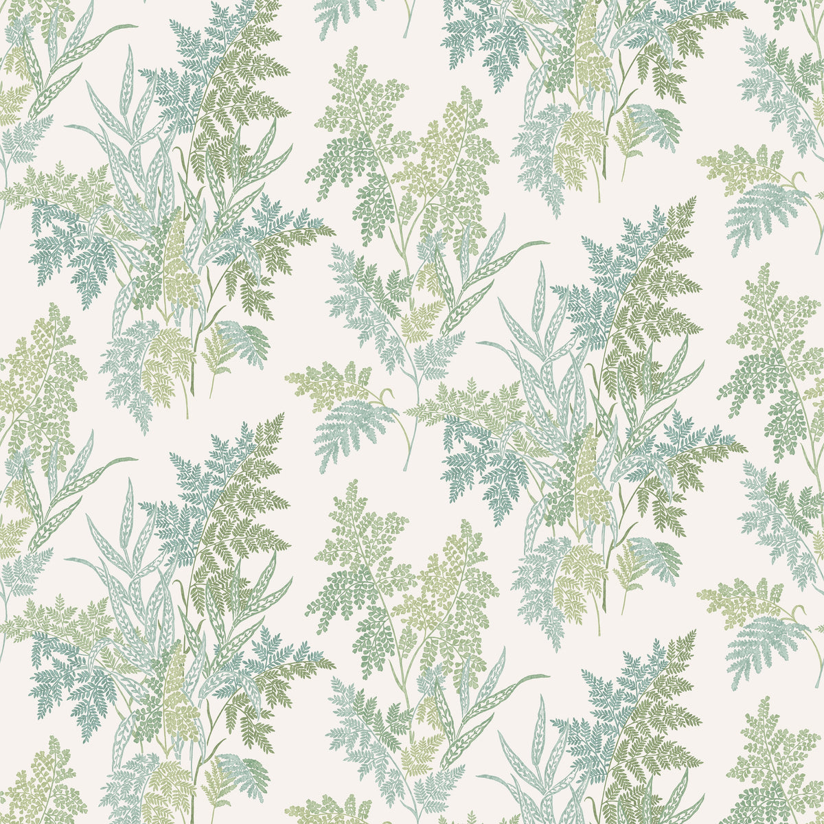Fern Craze Aqua/Eucalyptus — Nina Campbell -kangas
