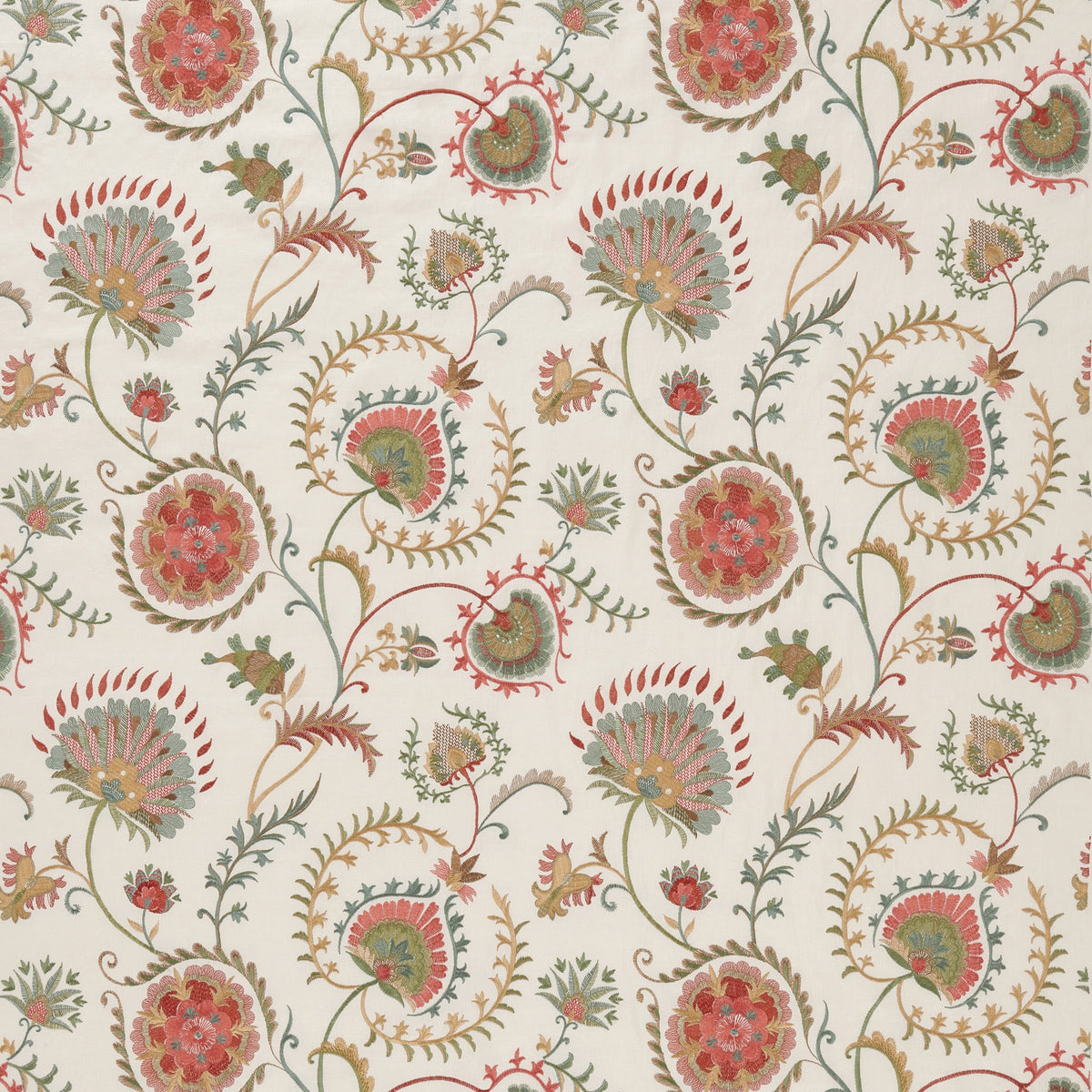 Mandana Aqua/Coral/Ivory — Nina Campbell -kangas