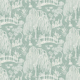 Les Saules Aqua — Nina Campbell Stoff