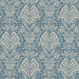 Bourton Damask Blue — Nina Campbell Stoff