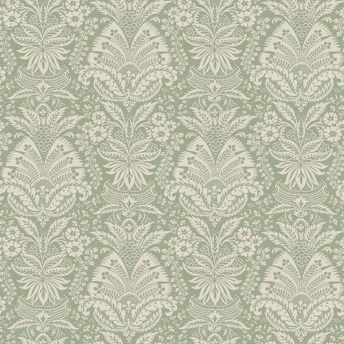 Bourton Damask Sage — Nina Campbell Stoff