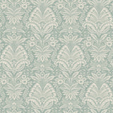Bourton Damask Aqua — Nina Campbell Stoff