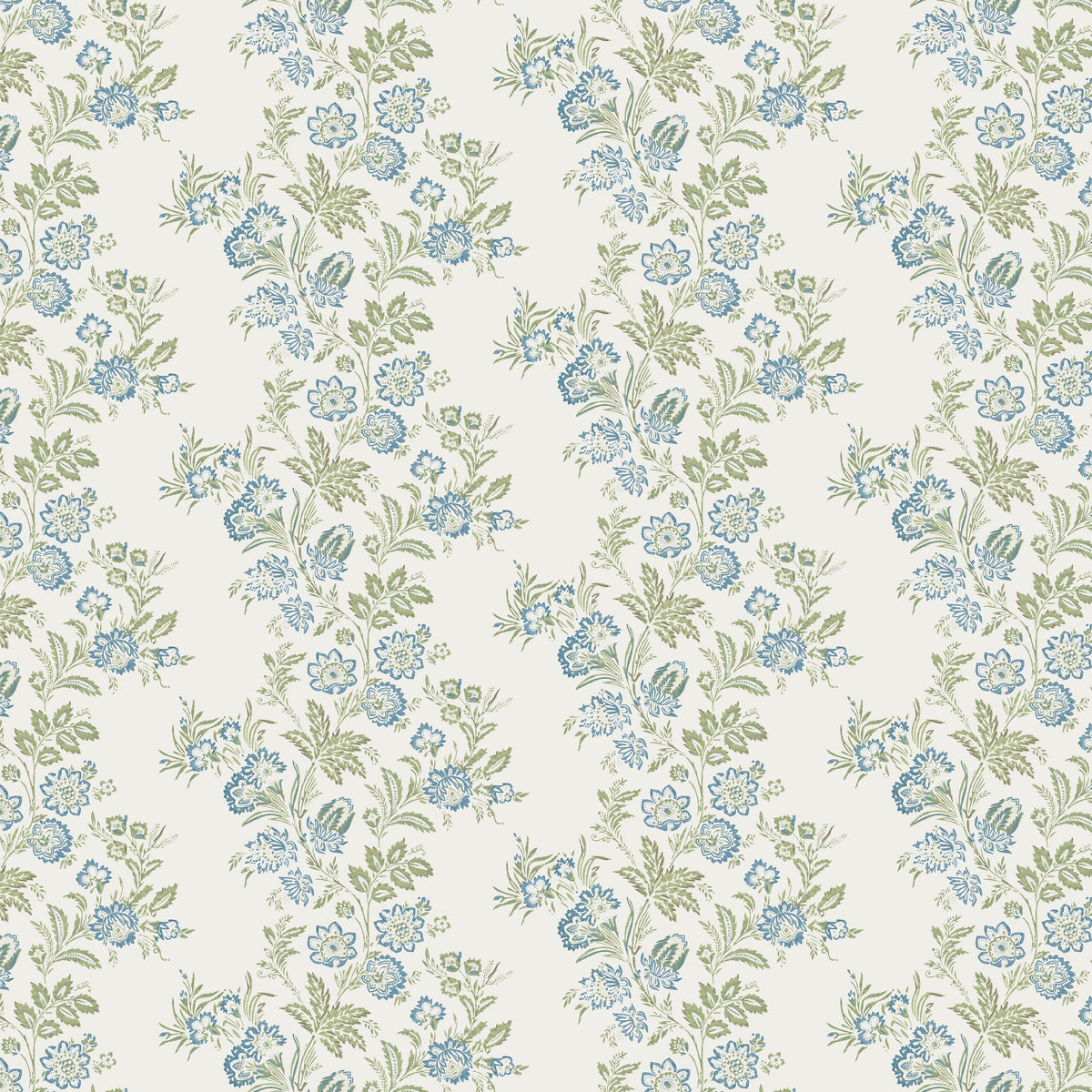 Bibury Blue/Green — Nina Campbell tyg