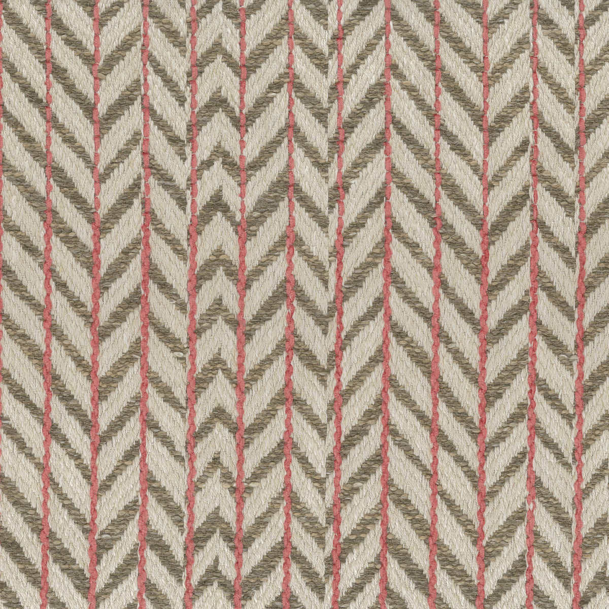 Fairford Taupe/Coral — Nina Campbell stof