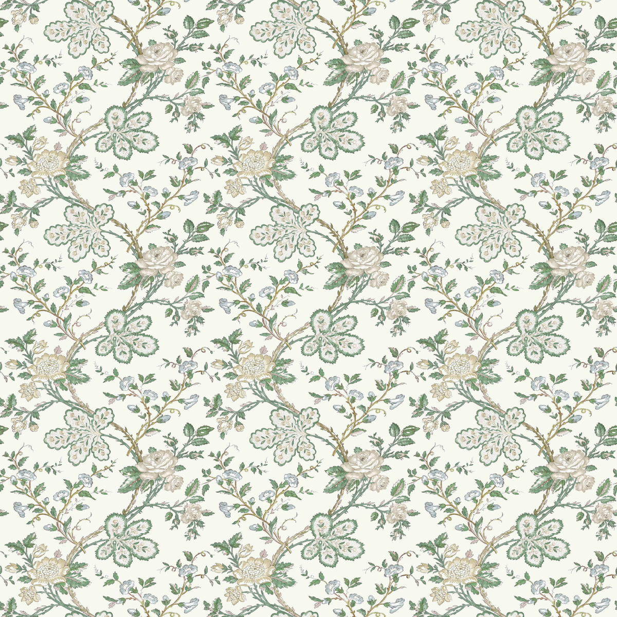 Genevieve Green/Blue/Ivory — Nina Campbell -kangas