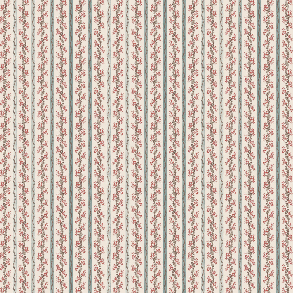 Odile Duck Egg/Red — Nina Campbell -kangas