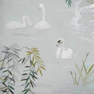 Swan Lake Grey — Nina Campbell tapet