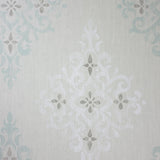 Holmwood Aqua/White — Nina Campbell wallpaper