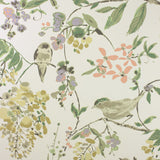 Penglai Coral/Lavender/Green — Nina Campbell behang