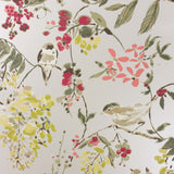 Penglai Charcoal/Sage/Coral — Nina Campbell behang