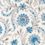 Baville Blue/Taupe — Nina Campbell -tapetti
