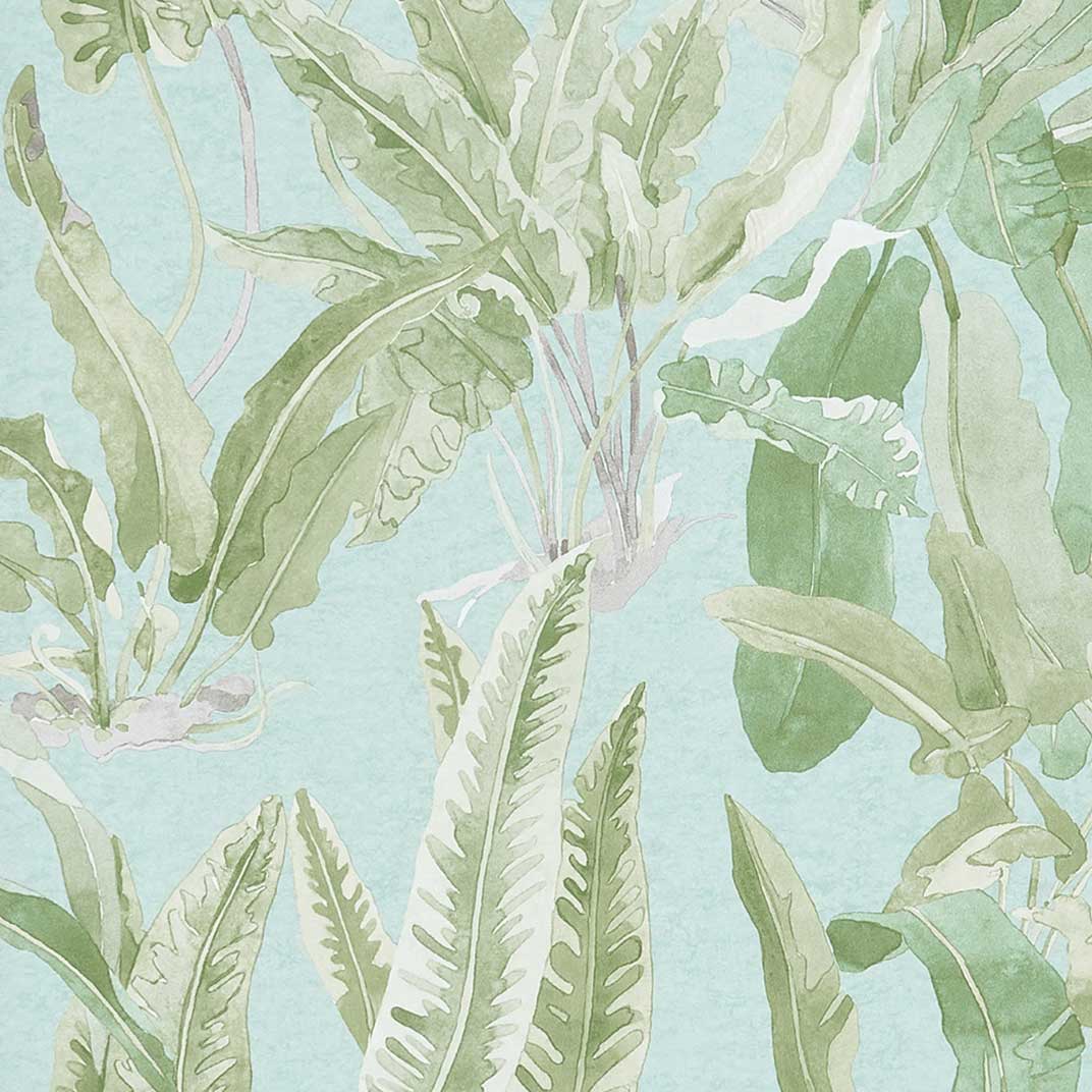 Benmore Green/Aqua — Nina Campbell tapet