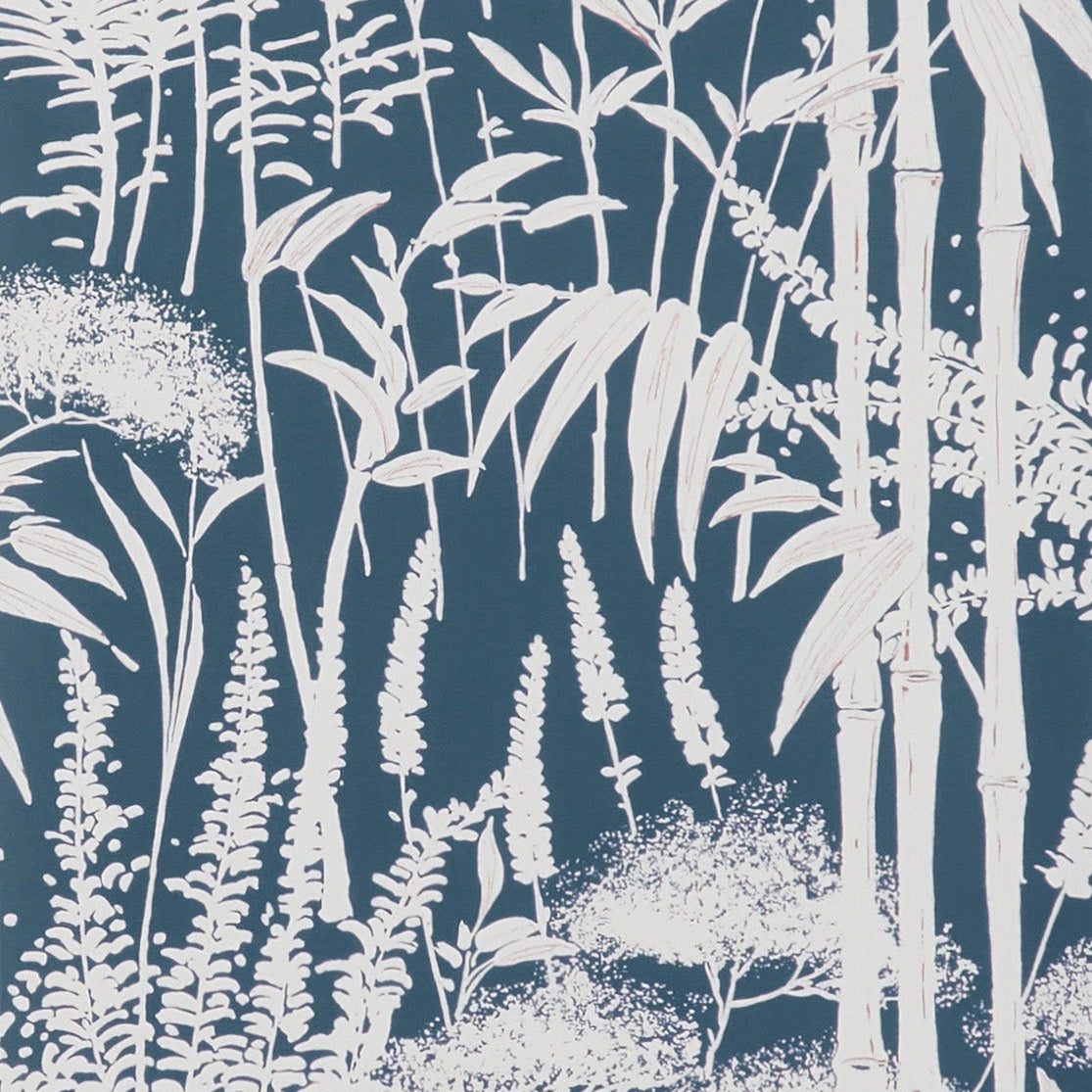 Poiteau Indigo — Nina Campbell behang