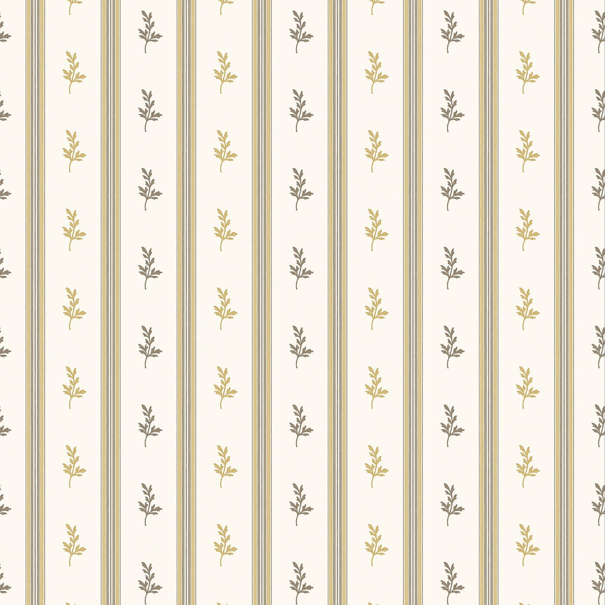 Anduze Ochre/Chocolate — Nina Campbell wallpaper