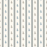 Anduze Blue/Chocolate — Nina Campbell wallpaper