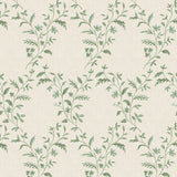 Hollingbourne Trellis Ivory/Eucalyptus — Nina Campbell Tapete