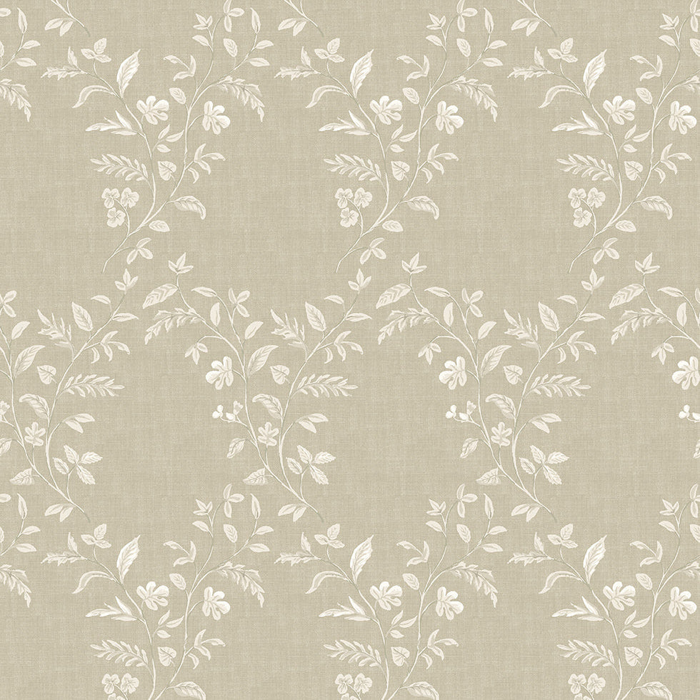 Hollingbourne Trellis Linen — Nina Campbell Tapete