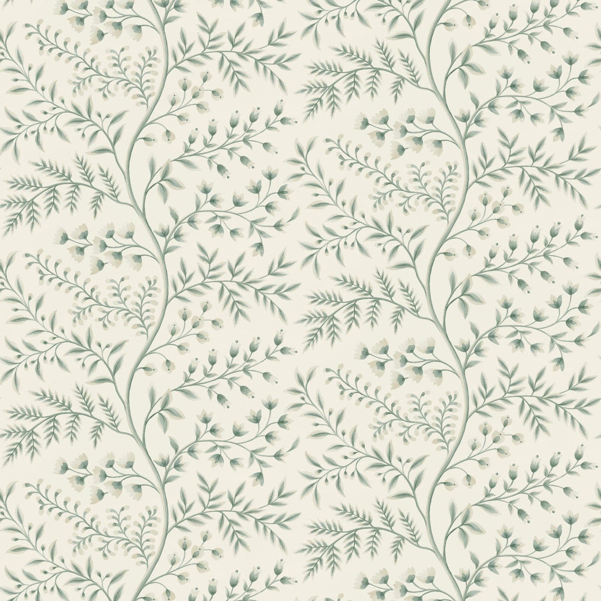 Lamballe Aqua/Ivory — Nina Campbell -tapetti