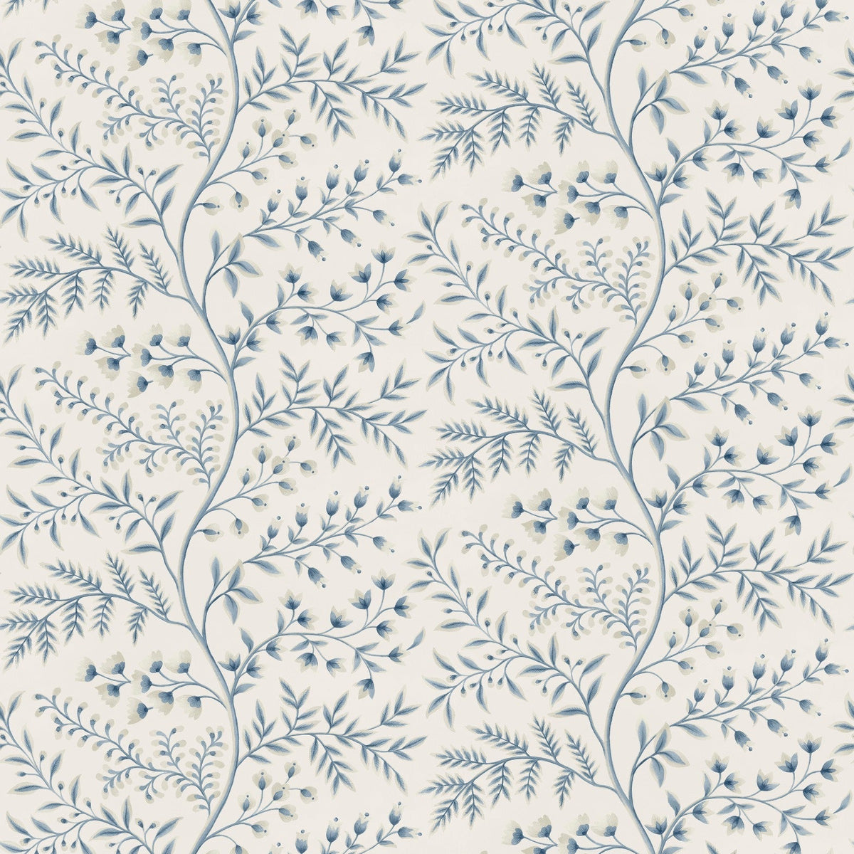 Lamballe Blue/Ivory — Nina Campbell -tapetti