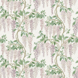 Wisteria Walk Lilac/Green — Nina Campbell wallpaper