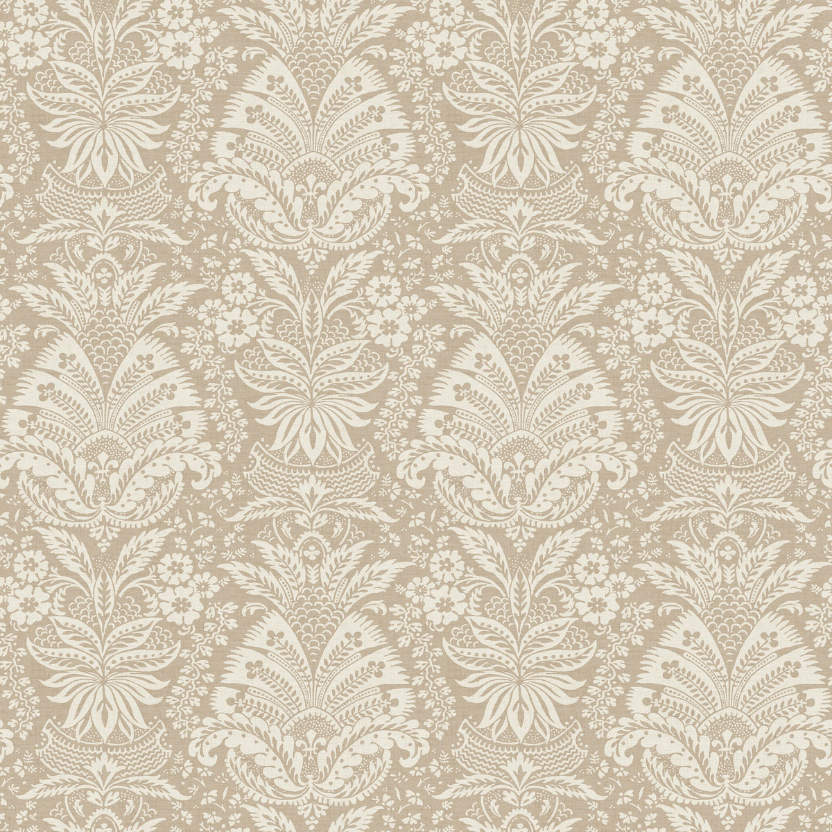 Bourton Damask Linen — Nina Campbell behang