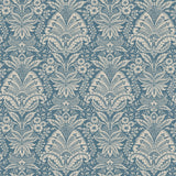 Bourton Damask Blue — Nina Campbell behang