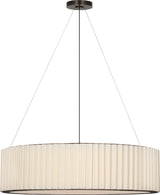 Palati Extra Large Plafondlamp — Ian K. Fowler for Visual Comfort & Co. — Bronze with Linen Shade