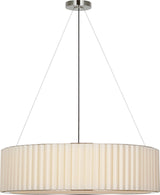 Palati Extra Large Plafondlamp — Ian K. Fowler for Visual Comfort & Co. — Polished Nickel with Linen Shade