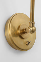 Parkington Double Library Vägglampa — Chapman & Myers for Visual Comfort & Co. — Antique-Burnished Brass detaljbild