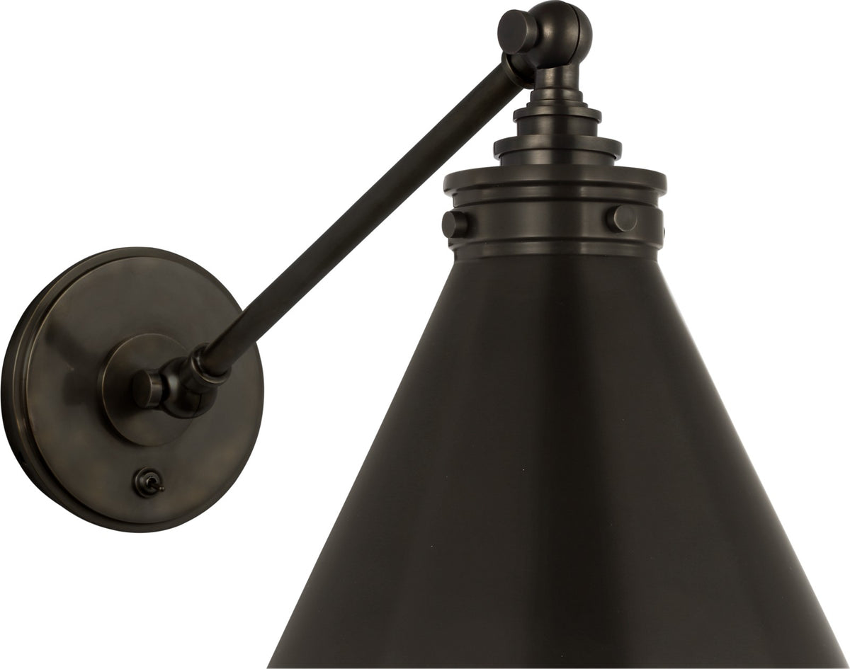Parkington Single Library Wandlamp — Chapman & Myers for Visual Comfort & Co. — Bronze