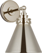 Parkington Small Single Wandlamp — Chapman & Myers for Visual Comfort & Co. — Polished Nickel