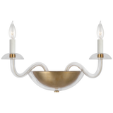 Brigitte Wandlamp Small – Clear Glass And Hand-Rubbed Antique Brass