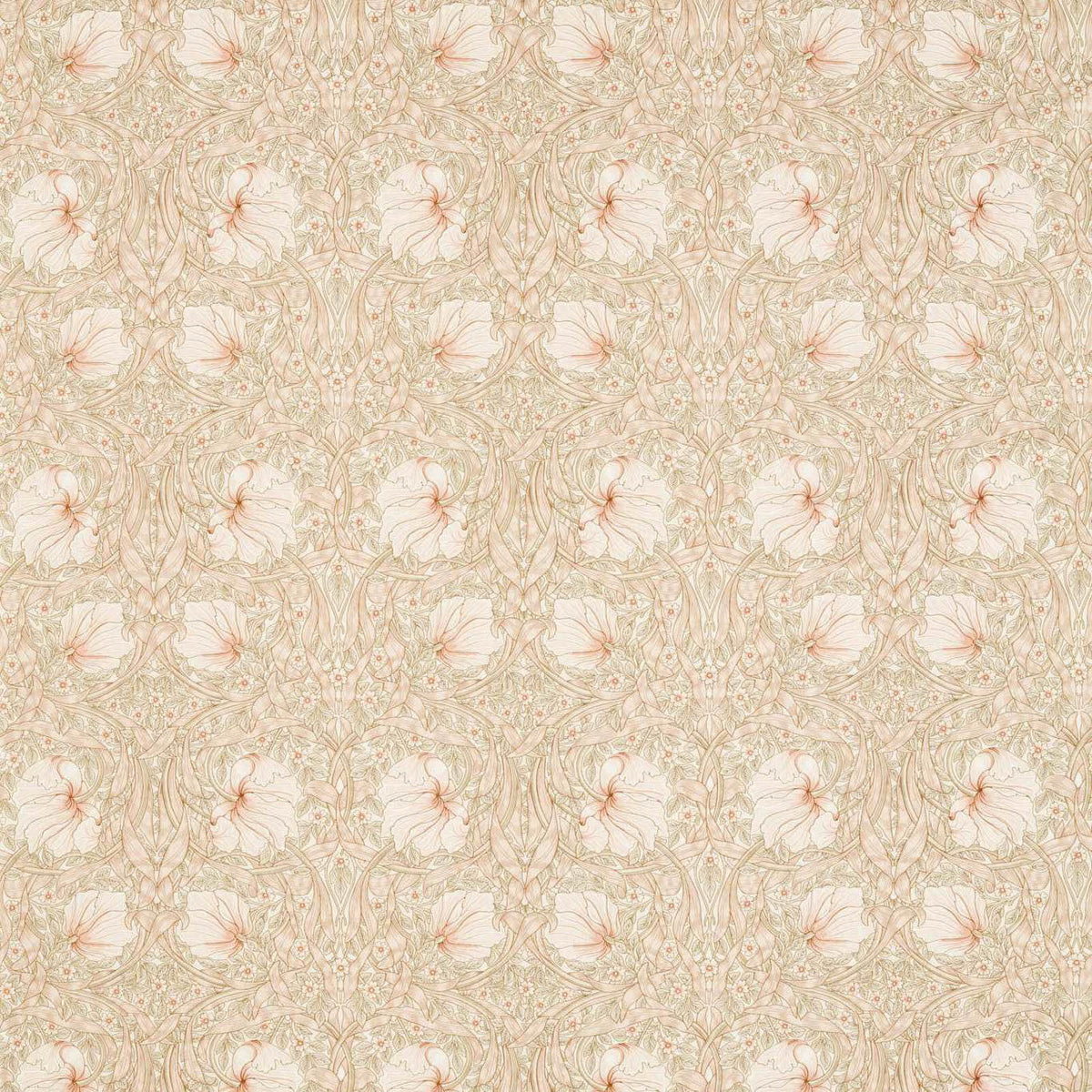 Pimpernel Wide Width Tygprov — Morris & Co Soft Pink
