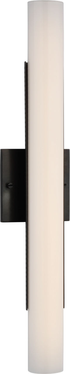 Precision 21" Wandlamp — Kelly Wearstler for Visual Comfort & Co. — Bronze with White Glass
