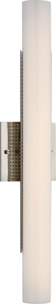 Precision 21" Wandlamp — Kelly Wearstler for Visual Comfort & Co. — Polished Nickel with White Glass