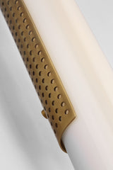Precision 28" Vägglampa — Kelly Wearstler for Visual Comfort & Co. — Antique-Burnished Brass with White Glass detaljbild