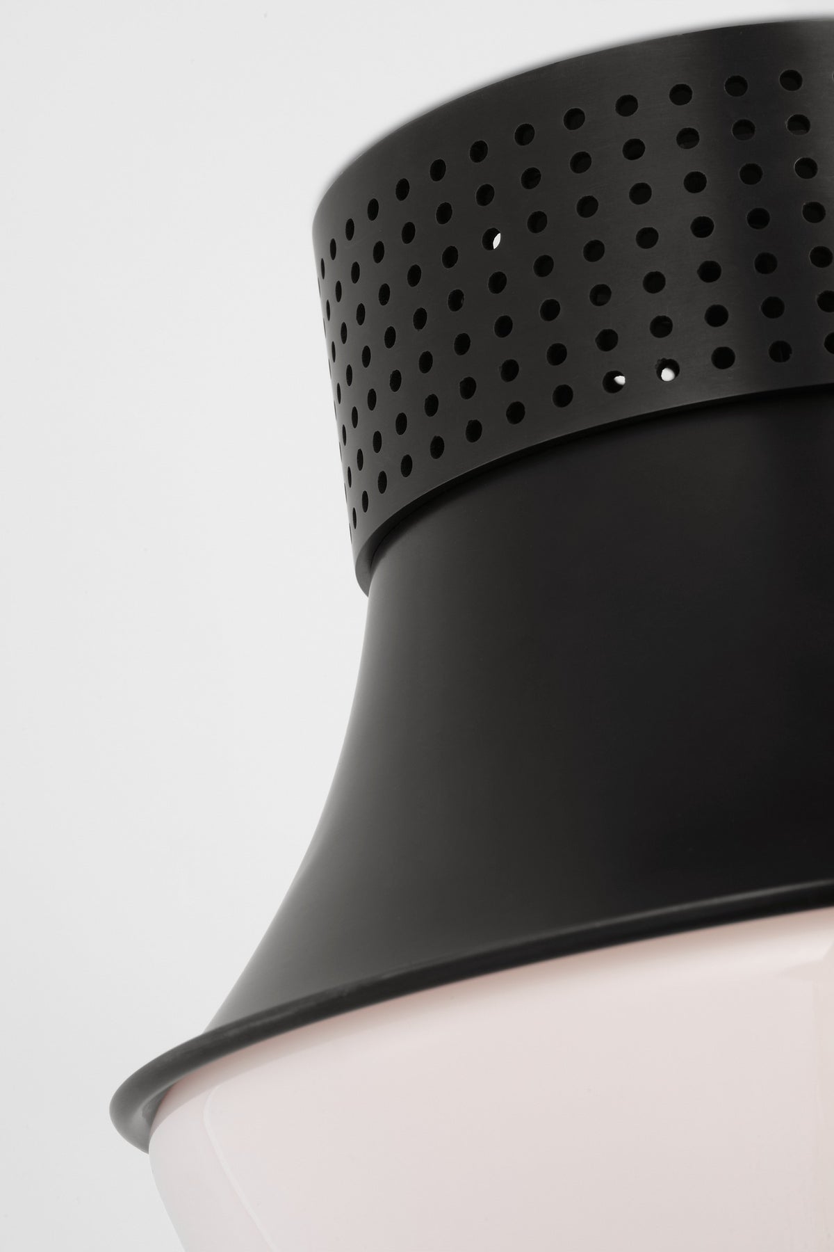 Precision 9" Plafond — Kelly Wearstler for Visual Comfort & Co. — Bronze with White Glass detaljbild