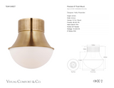 Precision 9" Plafonnière — Kelly Wearstler for Visual Comfort & Co. maatschets
