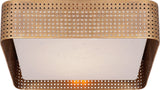 Precision Plafond Large — Kelly Wearstler for Visual Comfort & Co. — Antique-Burnished Brass with Clouded Glass