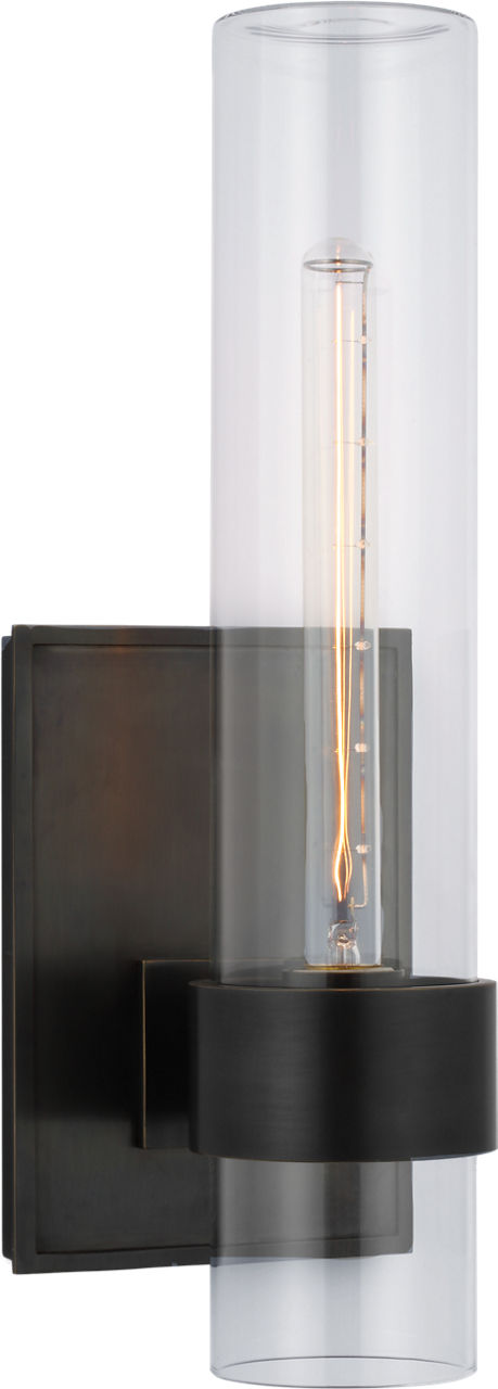 Presidio 18" Outdoor Buitenlamp — Ian K. Fowler for Visual Comfort & Co. — Bronze with Clear Glass