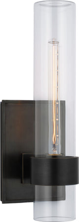 Presidio 18" Outdoor Buitenlamp — Ian K. Fowler for Visual Comfort & Co. — Bronze with Clear Glass