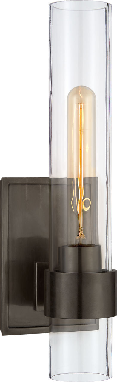 Presidio Petite Wandlamp — Ian K. Fowler for Visual Comfort & Co. — Bronze with Clear Glass