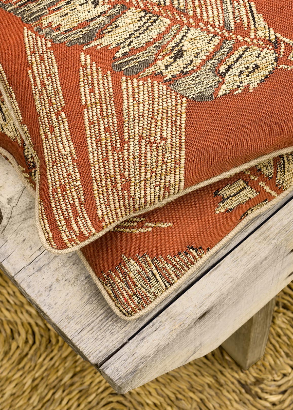 Pukapuka room setting — Pierre Frey fabric