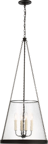 Reese 18" Kronleuchter — Marie Flanigan for Visual Comfort & Co. — Bronze with Clear Restoration Glass