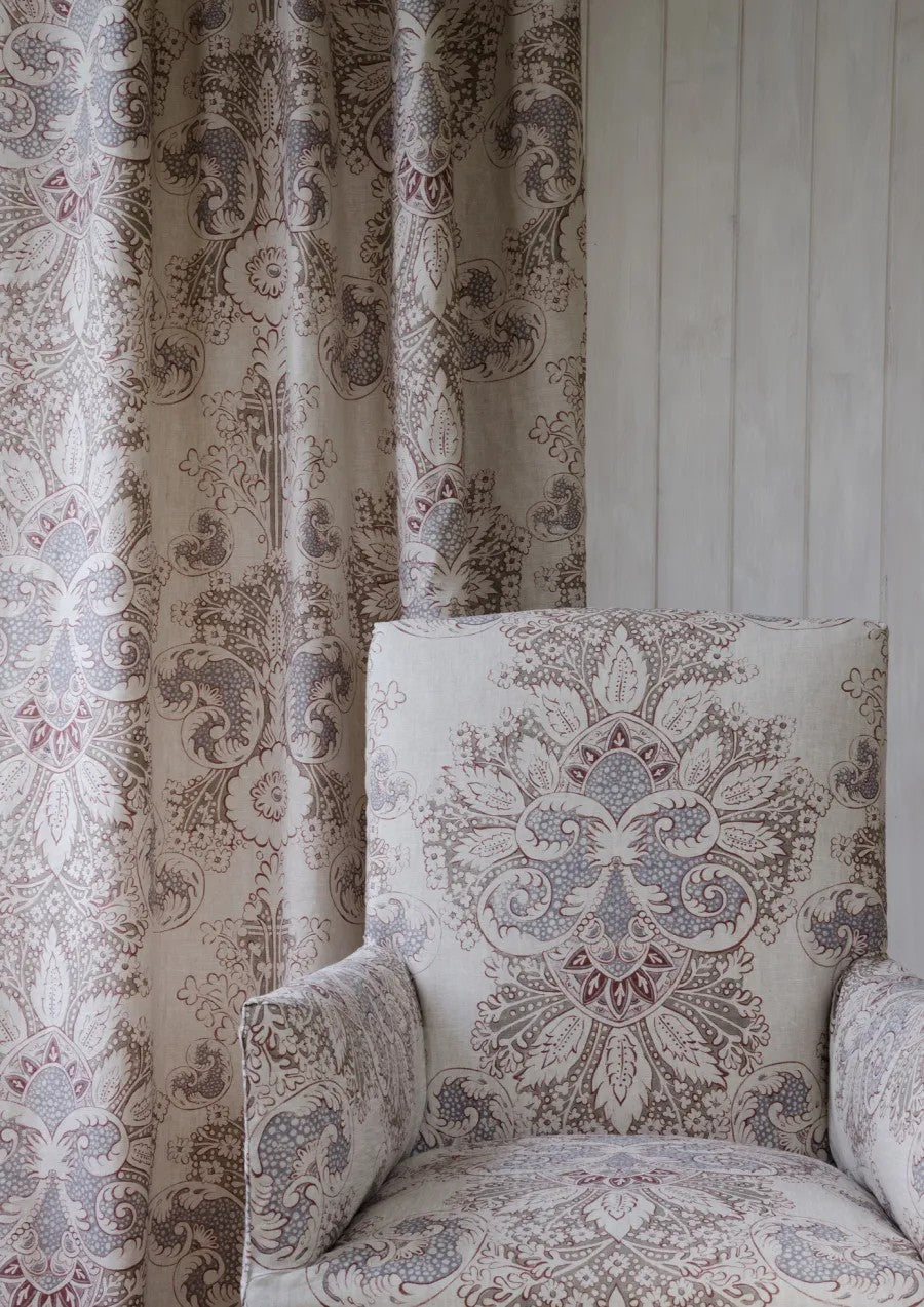 Rococo Linen Fritillary — Lewis & Wood stof
